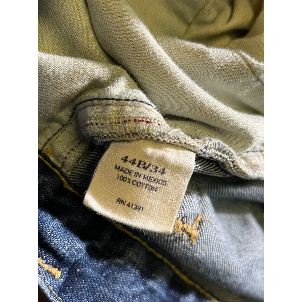 Polo Ralph Lauren Jeans Big Tall Straight Leg Blue Denim Warrick Mens‎ 44BX30